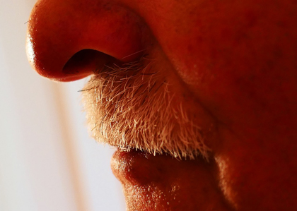 Perfil del nas i la boca d'un home