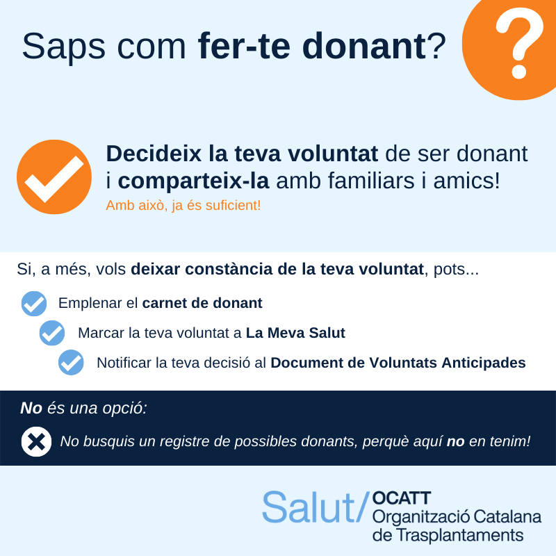 Fes-te donant!