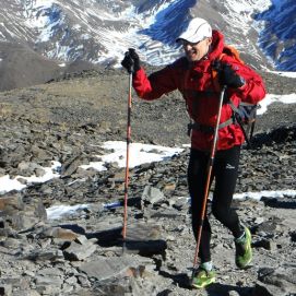 En Xavi arribant al pic del Puigmal de 2.913 m