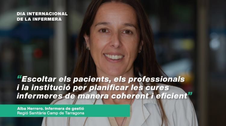 Alba Herrero, infermera de gestió a la Regió Sanitària Camp de Tarragona: 