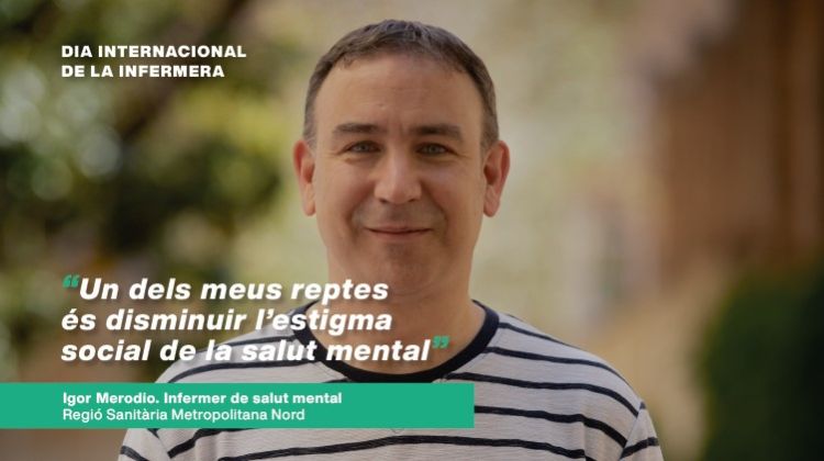 Igor Merodio, infermer de salut mental a la Regió Sanitària Metropolitana Nord: 