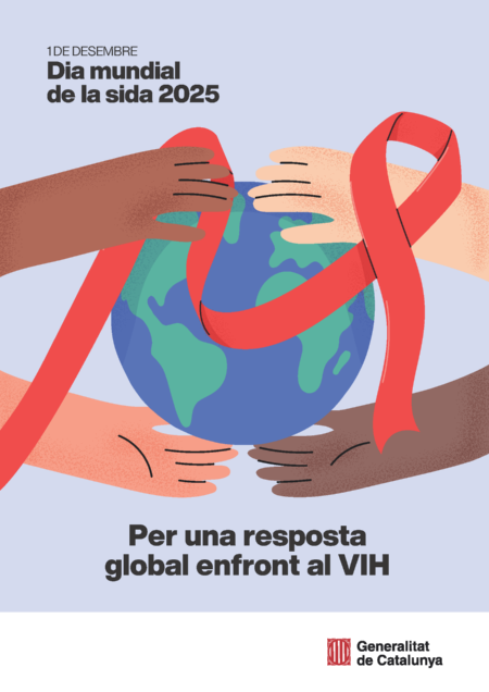 Bàner Edició 2024 on apareixen diverses persones en una filera caminant per damunt d'un llacet vermell i amb la Terra de fons