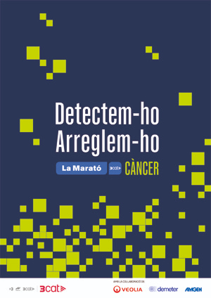 Cartell amb el tema de la Marató de TV3 per a 2025: càncer