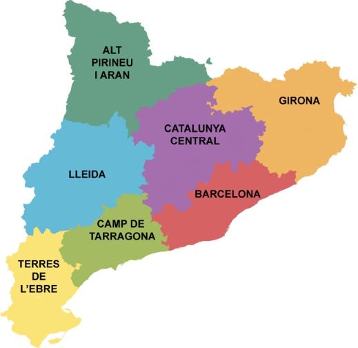 Mapa Unitats docents de Família de Catalunya